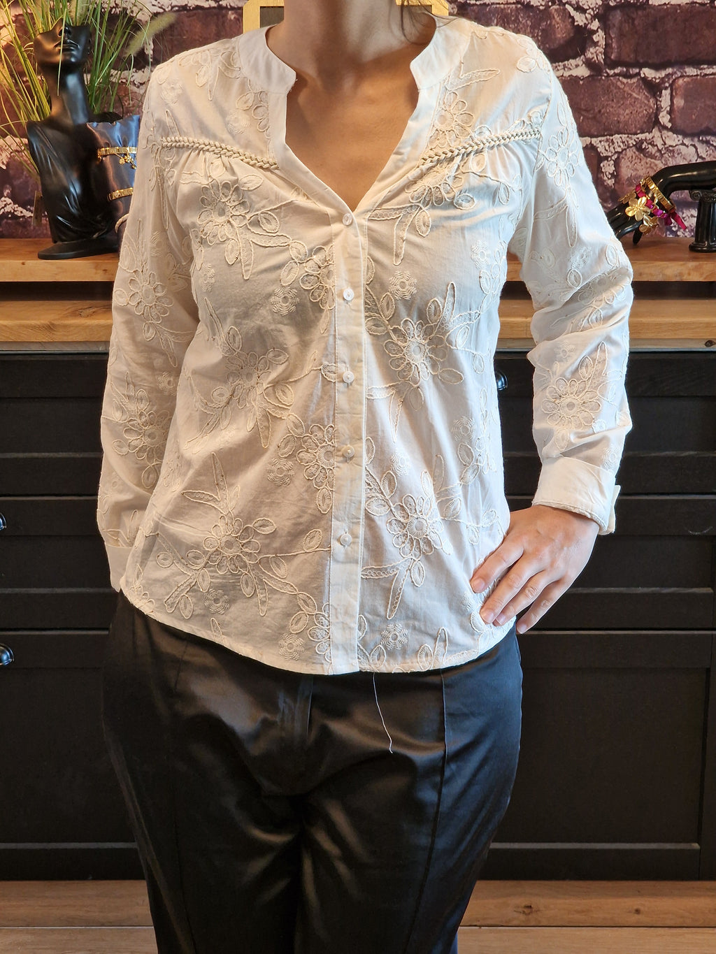 Chemise oversize coton blanc