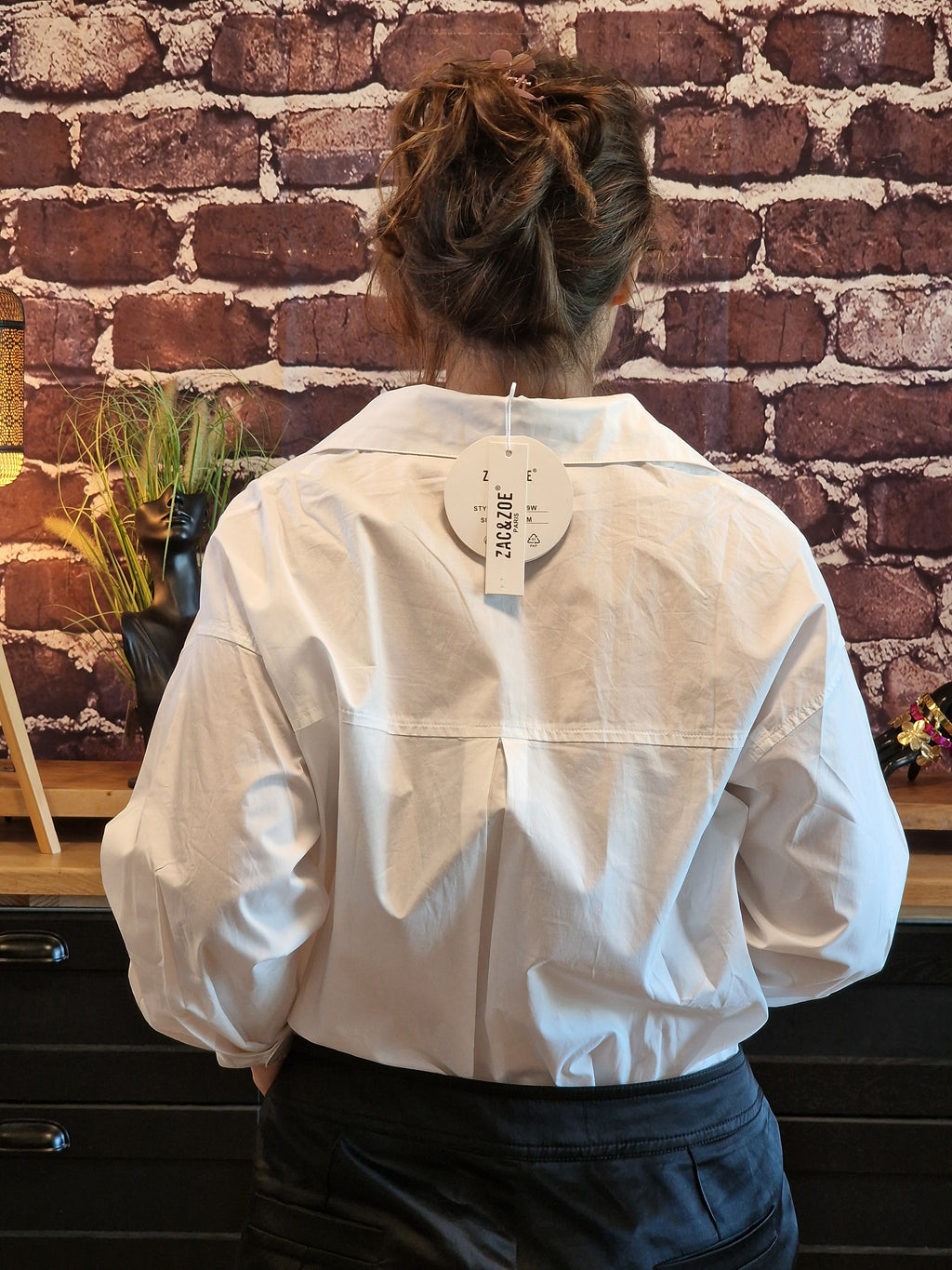 Chemise oversize coton blanc
