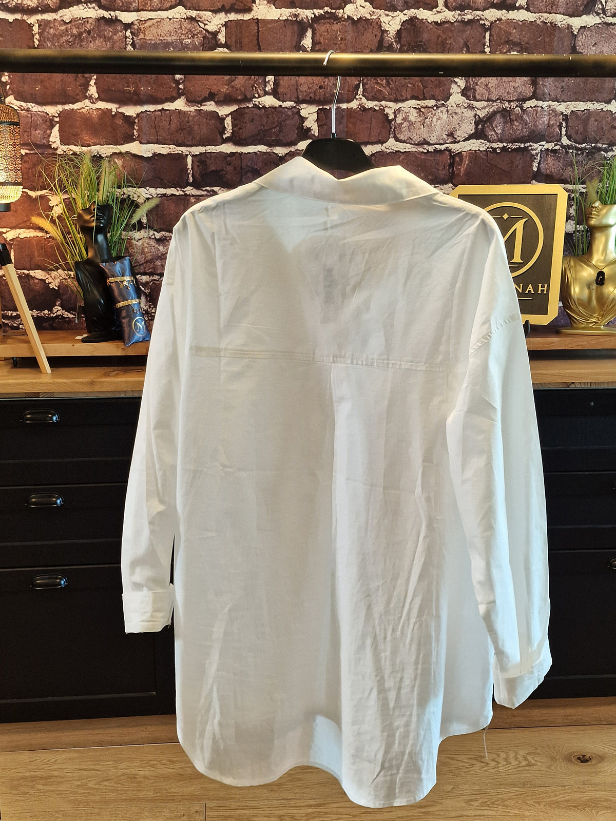 Chemise oversize coton blanc