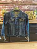 Veste en jeans brodée