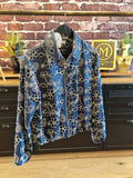 Veste Bomber Marine Broderie Anglaise
