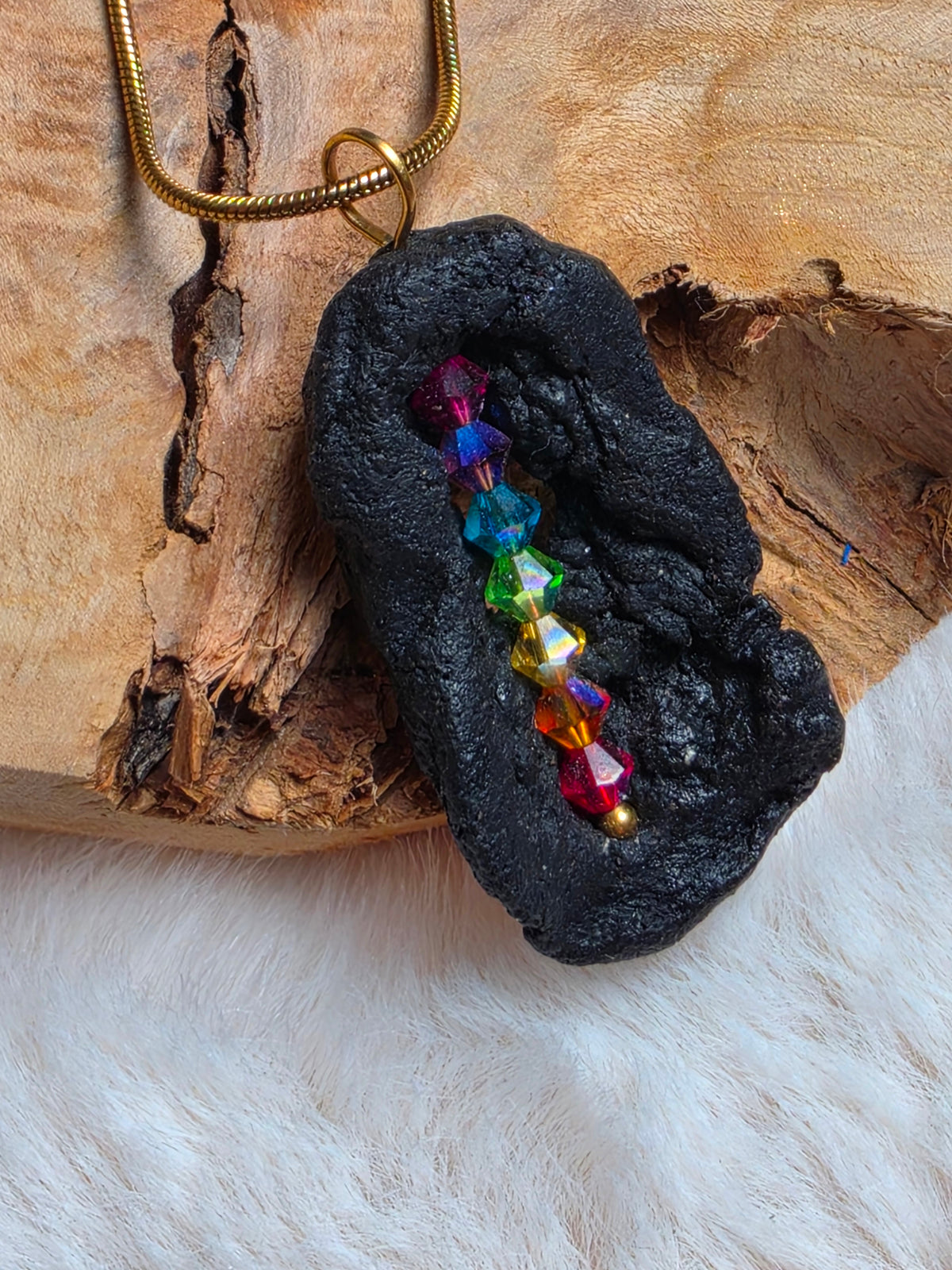 collier Nour (collection Secrets d'Ambre Noir)