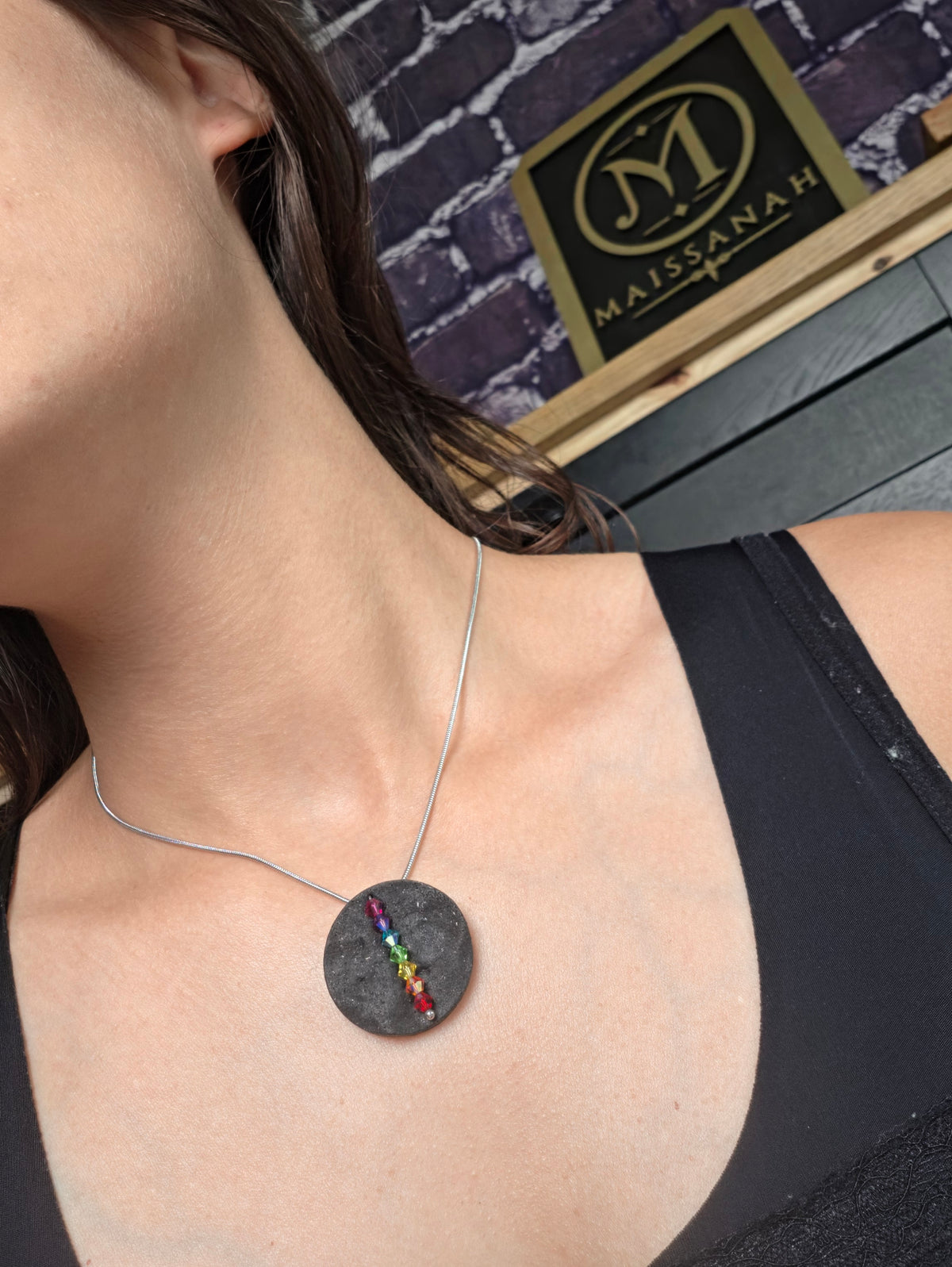 collier Zahra (collection Secrets d'Ambre Noir)