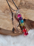 Collier 7 Chakras Résine (collection Rivière des Sens)