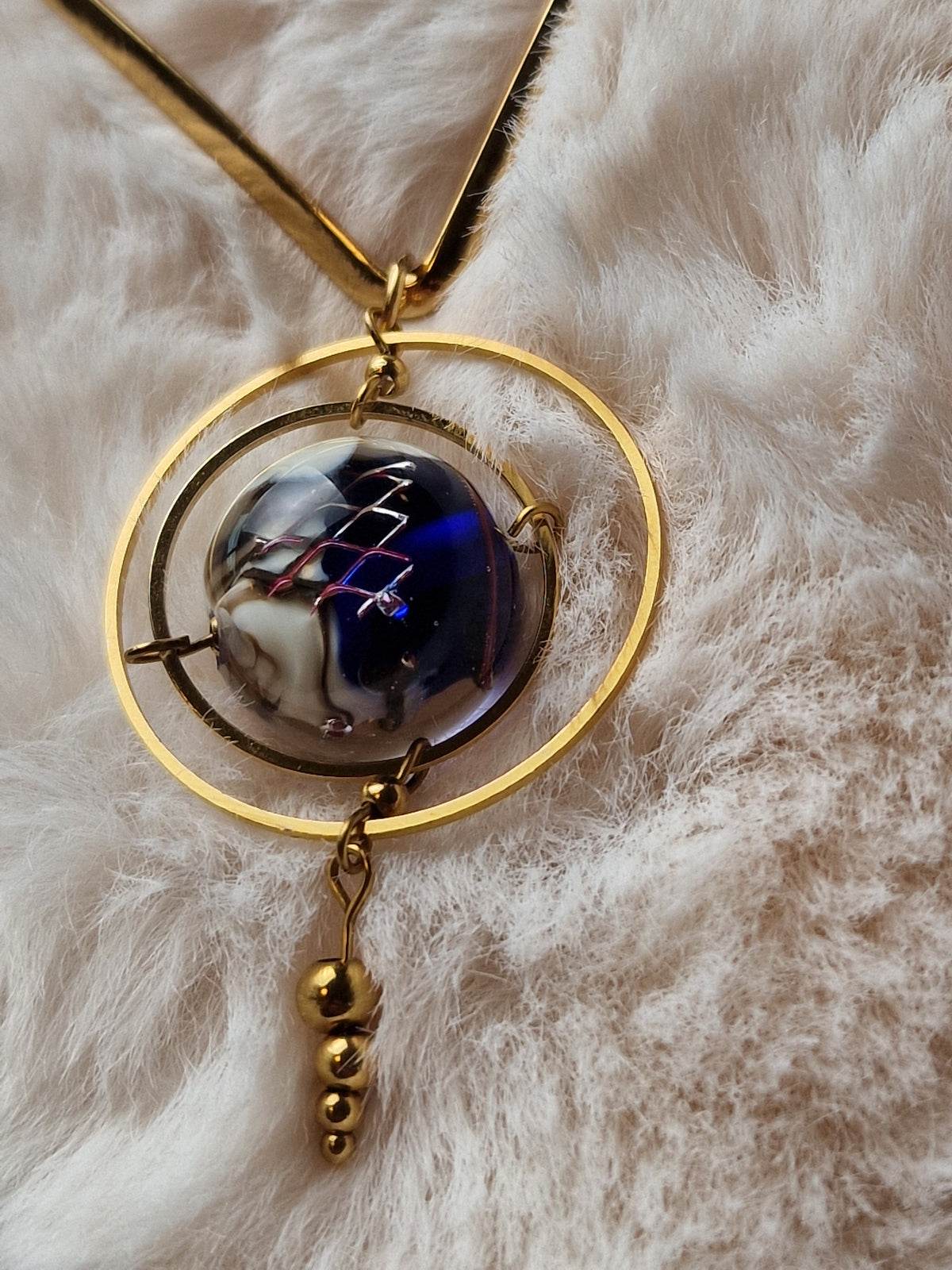 Collier Galaxie (collection Dans le Verre du Temps)