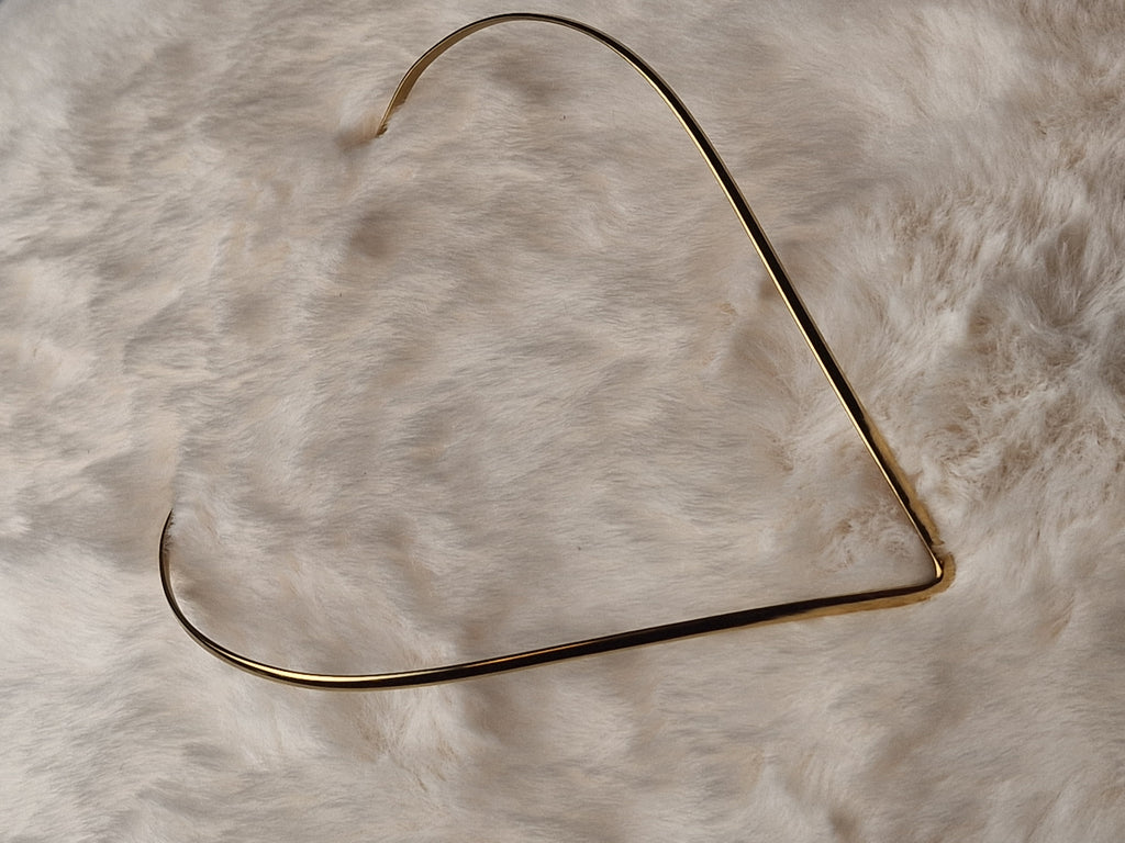 Collier torque géométrique doré