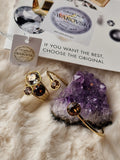Pack assorti: Bague + Bracelet (marron doré), Bohm-Swarovski
