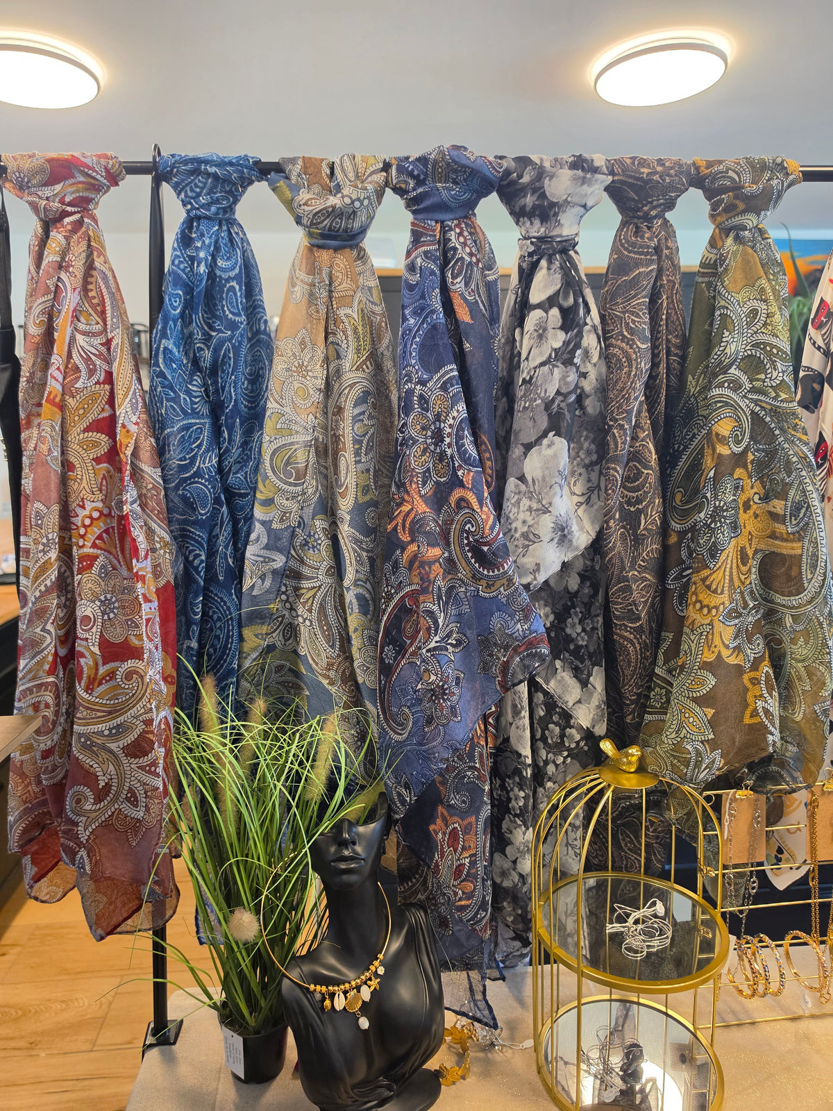 foulard mailles aérées 100% viscose