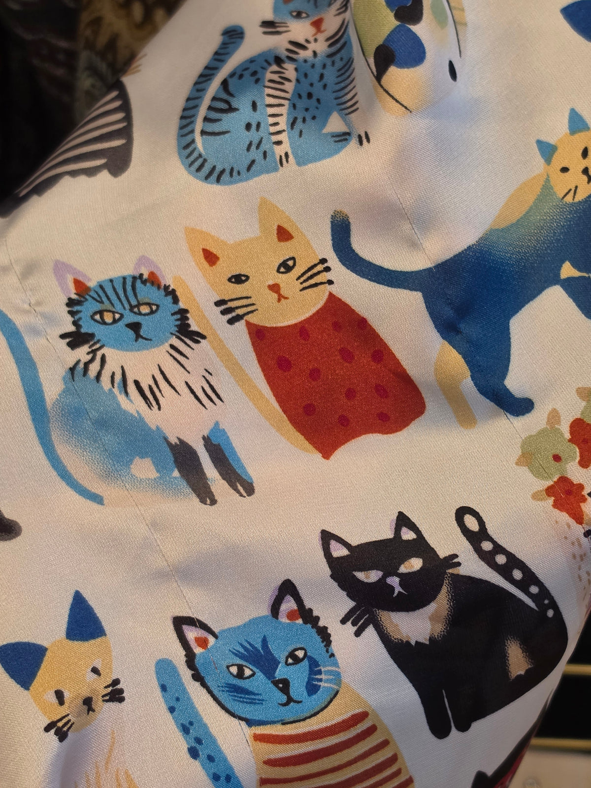 Bandana motifs "chats" 100%viscose