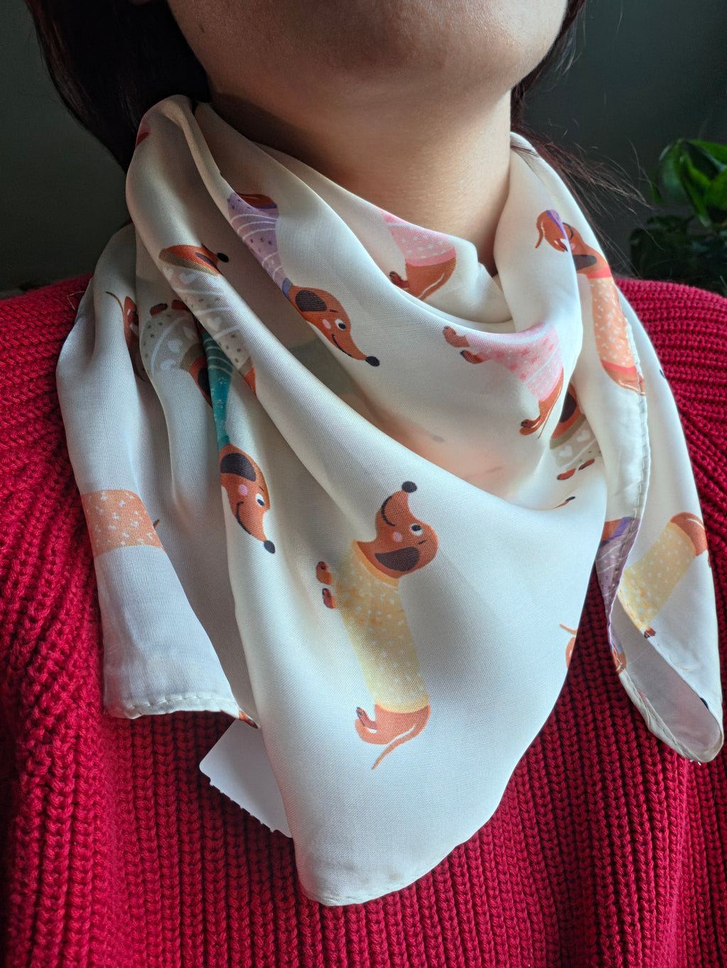Bandana motifs "chiens" 100%viscose