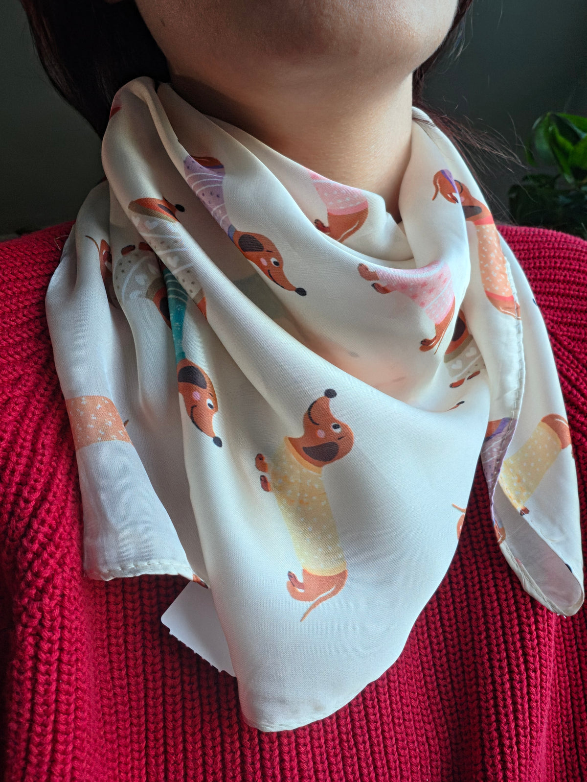 Bandana motifs "chiens" 100%viscose
