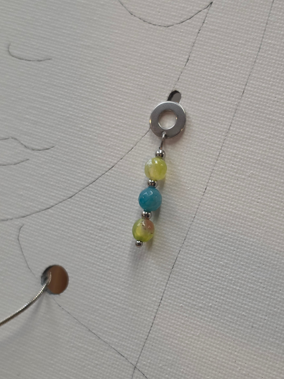 Parure Pendule (acier inox argenté)