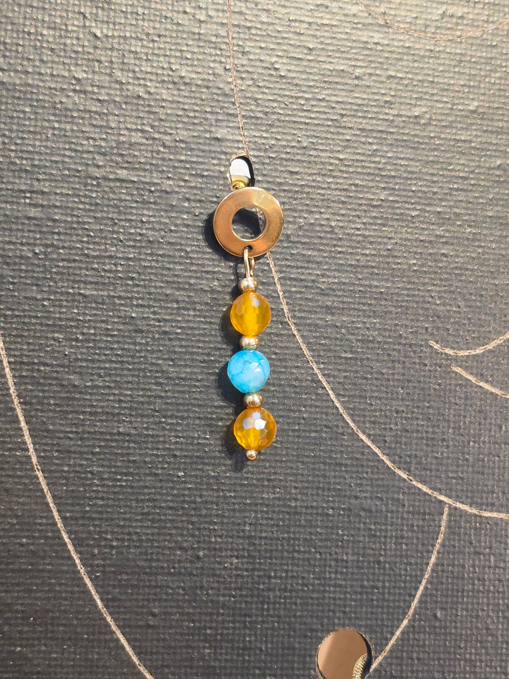 Parure Pendule (acier inox doré)