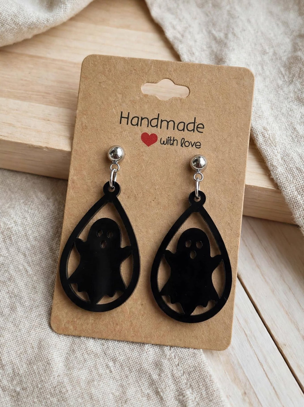 Boucles d'oreilles thème Halloween en acrylique à composer soi même (vendu à l'unité)