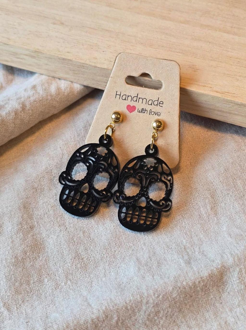 Boucles d'oreilles thème Halloween en acrylique à composer soi même (vendu à l'unité)