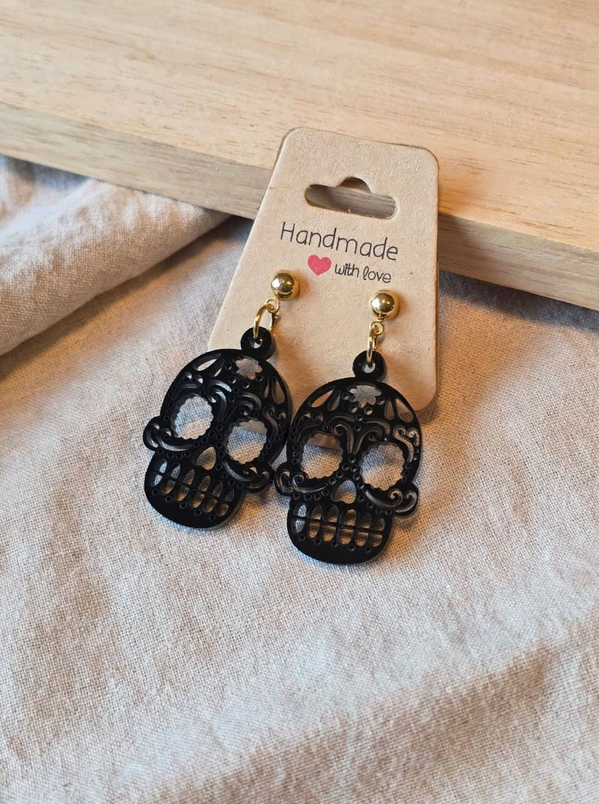 Boucles d'oreilles thème Halloween en acrylique à composer soi même (vendu à l'unité)