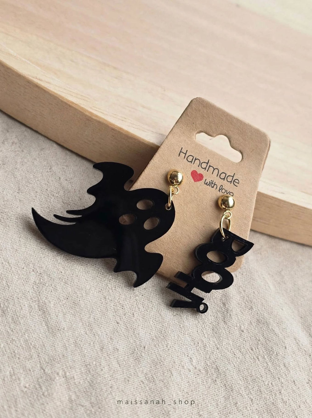Boucles d'oreilles thème Halloween en acrylique à composer soi même (vendu à l'unité)