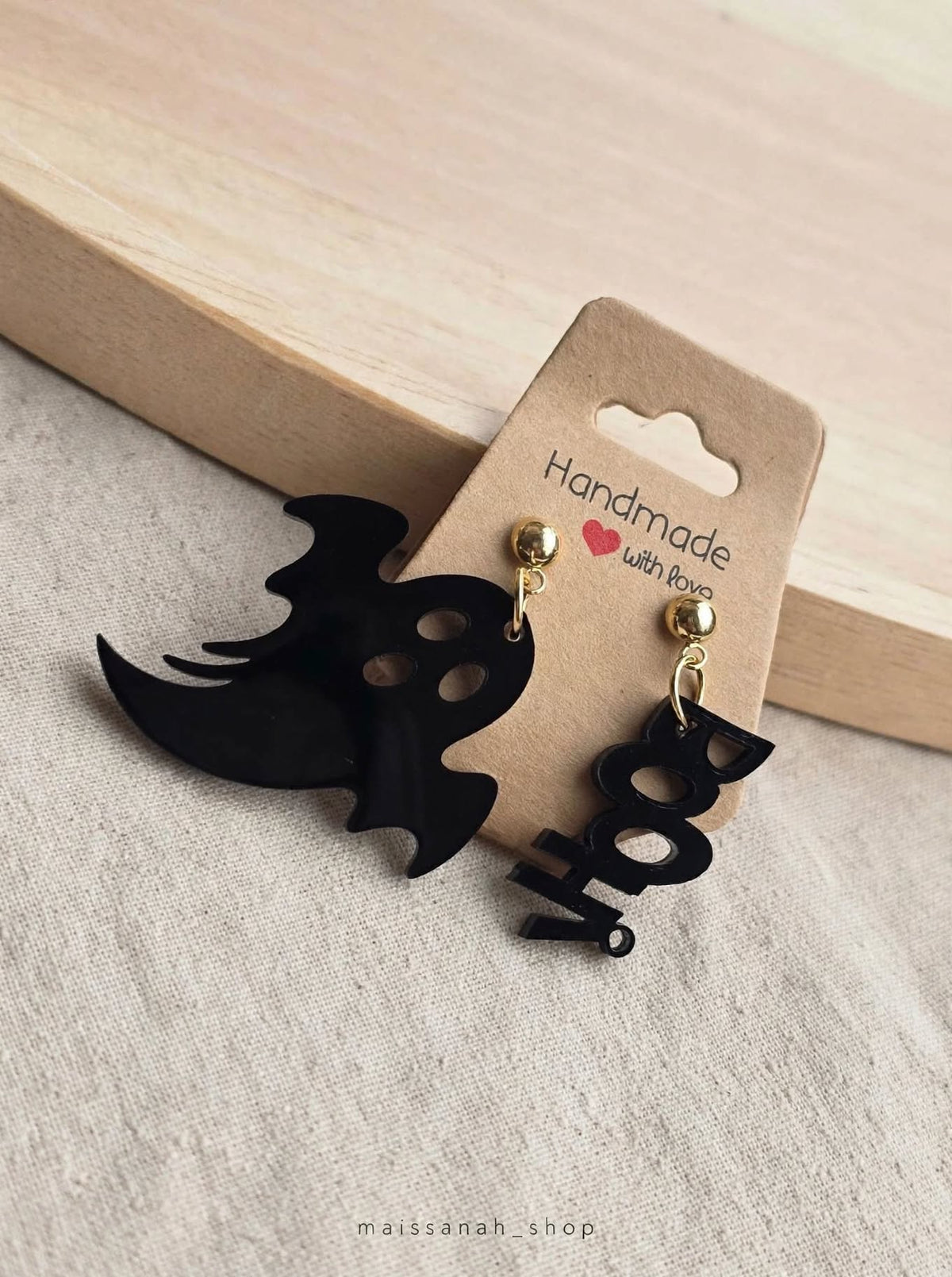 Boucles d'oreilles thème Halloween en acrylique à composer soi même (vendu à l'unité)