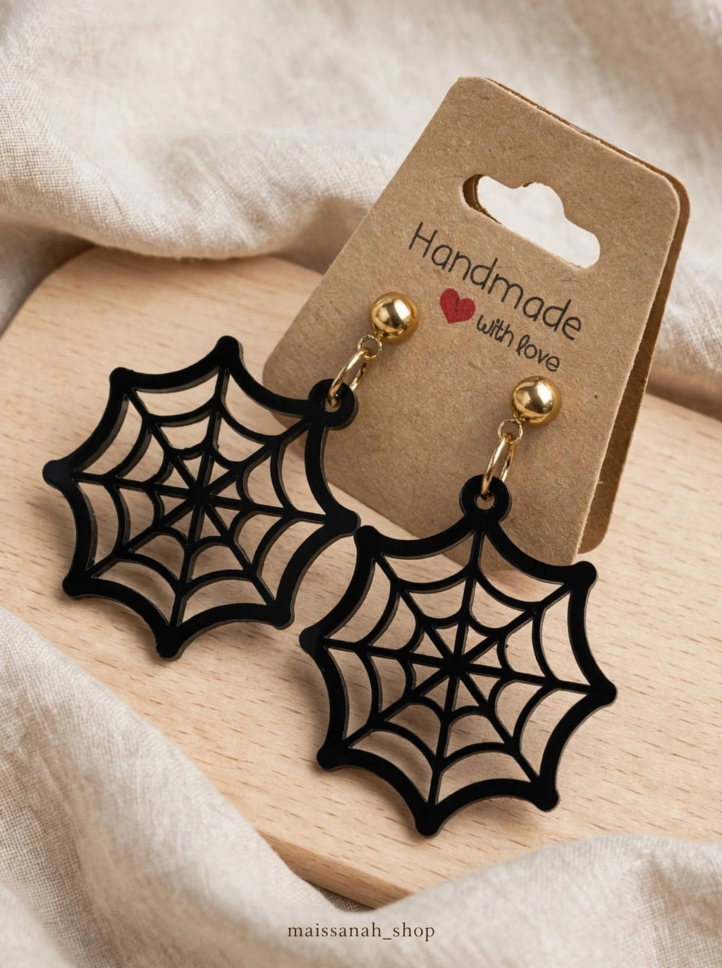 Boucles d'oreilles thème Halloween en acrylique à composer soi même (vendu à l'unité)