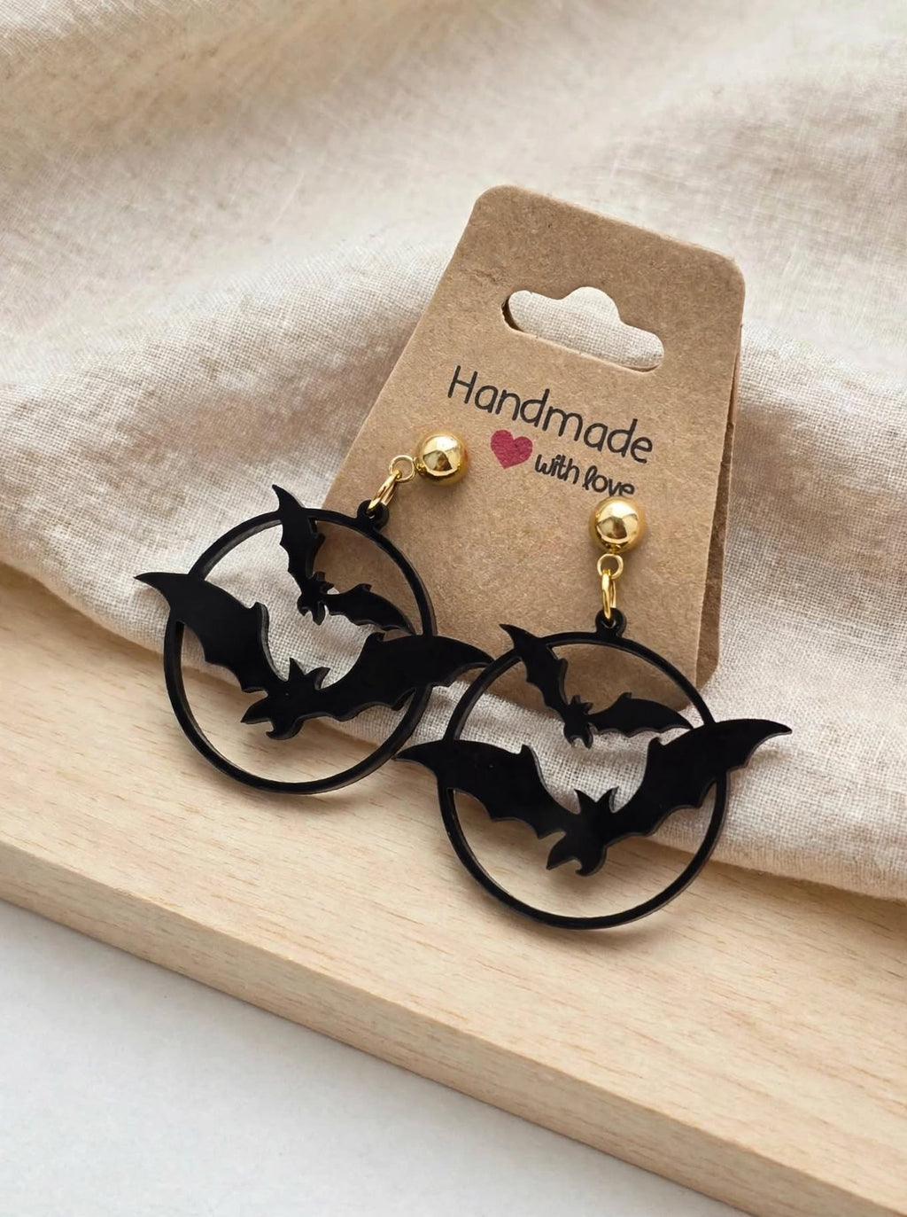Boucles d'oreilles thème Halloween en acrylique à composer soi même (vendu à l'unité)