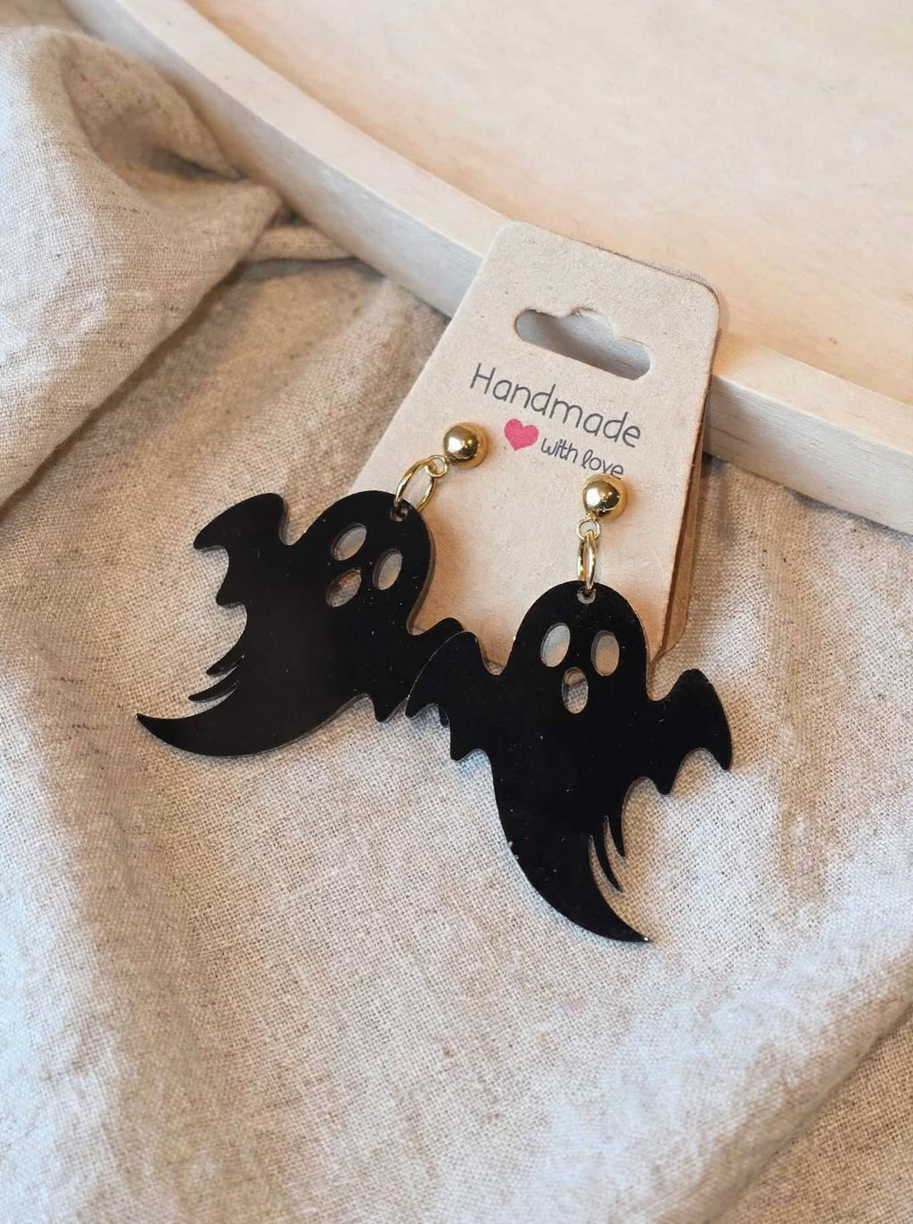 Boucles d'oreilles thème Halloween en acrylique à composer soi même (vendu à l'unité)