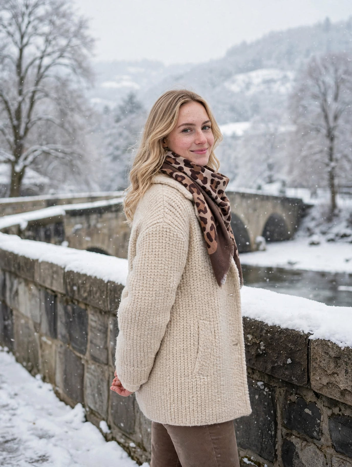 foulard chaud 80% viscose, 20% laine
