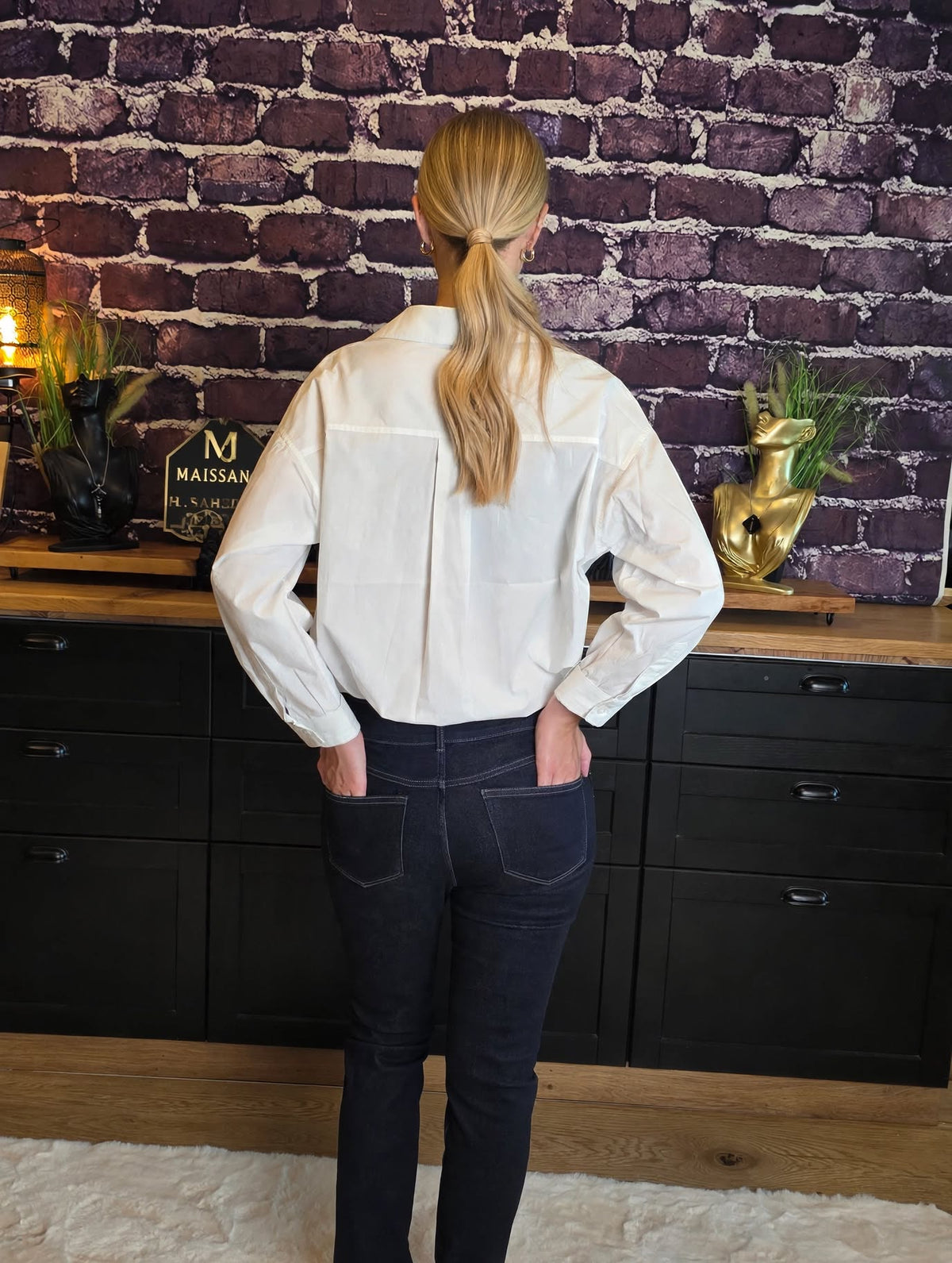 Chemise oversize coton blanc