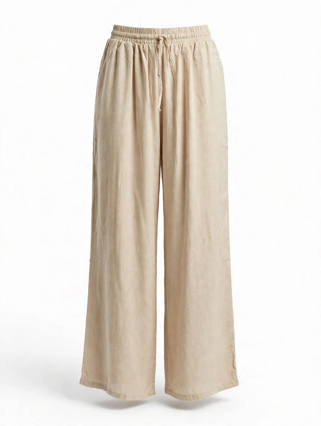 Pantalon fluide 100% viscose crème