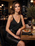 Top lurex/viscose noir