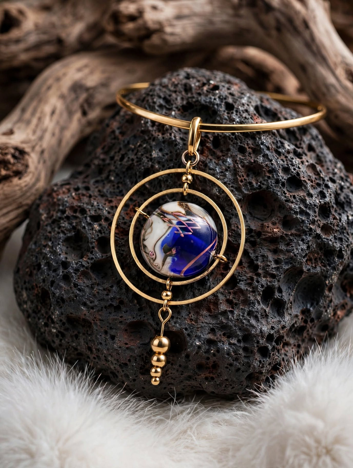 Collier Galaxie (collection Dans le Verre du Temps)