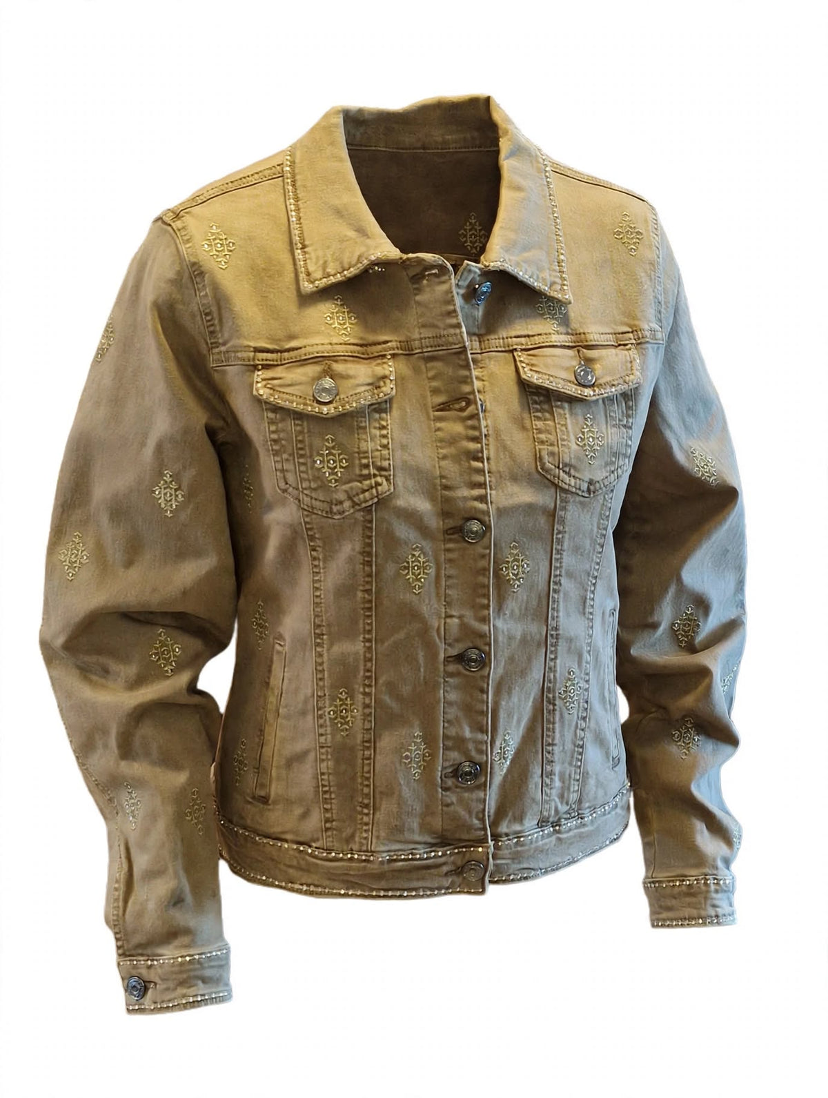 Veste en jeans brodée
